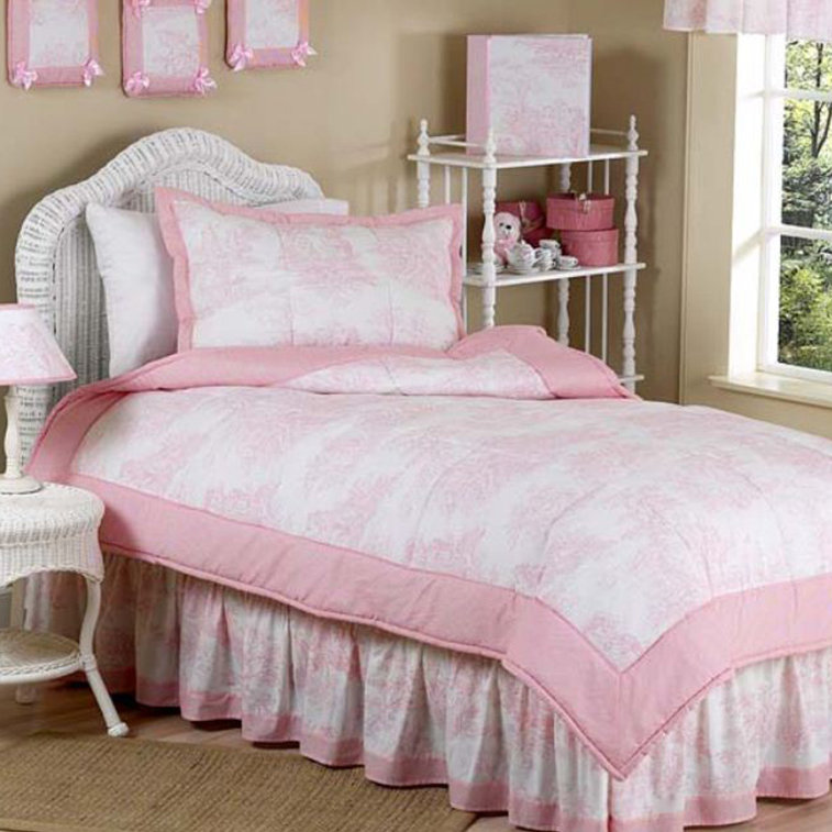 Sweet Jojo Designs French Toile 4 Piece Twin Comforter Set Wayfair